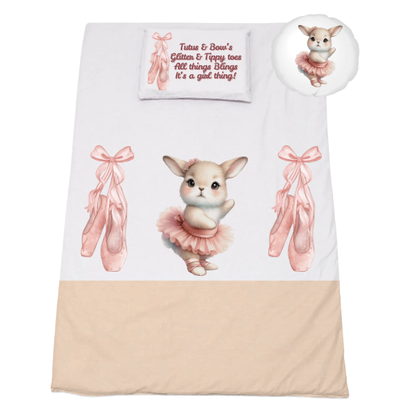 Cot Bedding Set - Duvet, Pillow &amp; Scatter - 1040x720mm - It's a girl thing