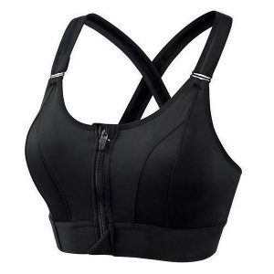 Women's Adjustable Front Zipper Sports Bra Cross Underwear