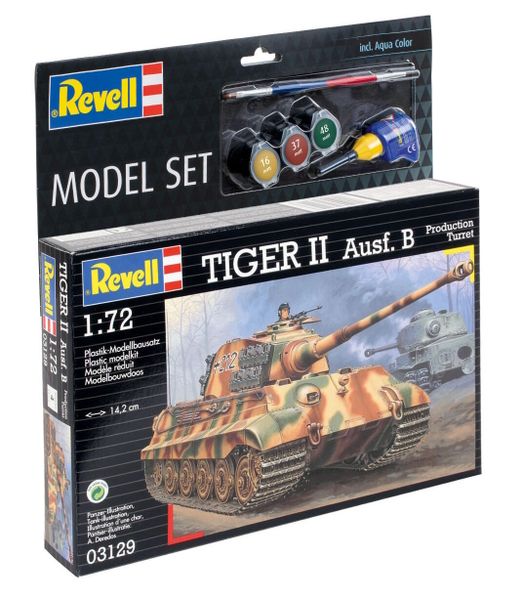 Revell 1/72 Tiger II Ausf. B Model Kit w/paints, Glue and Brush