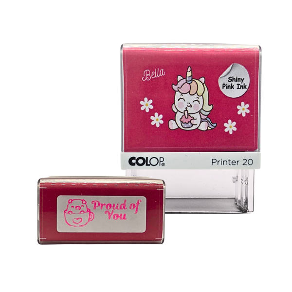 Colop - Motivational Unicorn Stamp - Proud Of You