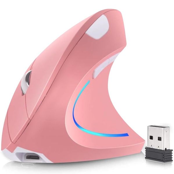 2.4GHz Rechargeable Ergonomic Wireless Optical Mouse-White