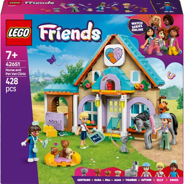 LEGO® Friends Horse and Pet Vet Clinic Pretend-Play Toy 42651