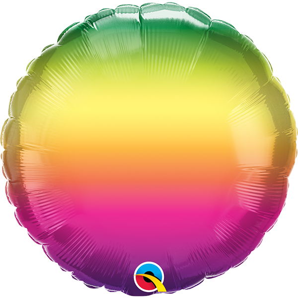 18 Inch Foil Rnd Vibrant Ombre
