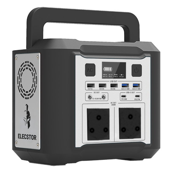 Elecstor 300W Lithium Portable Power Station 2xSA Plug