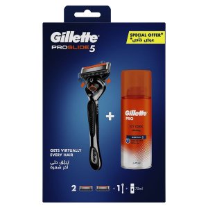 Gillette ProGlide5 Handle + 2 Blades + Icy Cool Shaving Gel 75ml