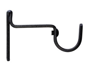 Decor Depot 25mm Curtain Alurod Single Bracket - Black