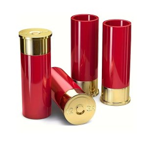 Shotgun Shell Double Shot Glasses (4 pack)