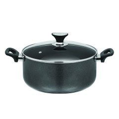 Pot Casserole Non-Stick Aluminium With Glass Lid - Cookware Essentials
