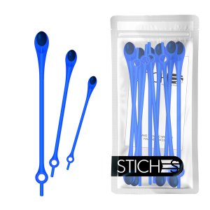 Stiches 14 Pieces Elastic Shoelaces - White