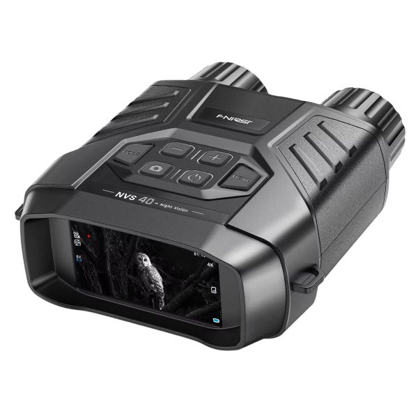 FNIRSI NVS40 Night Vision Binoculars-4K Video, 6x Zoom, 300m Range,Reliable
