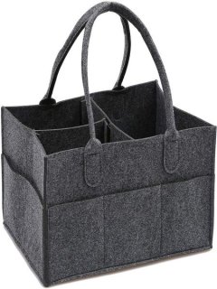 Baby Diaper Nappy Organizer - Dark Grey