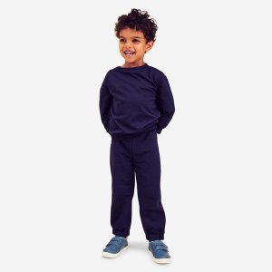 Domyos Kids' Tracksuit Basic - Navy Blue