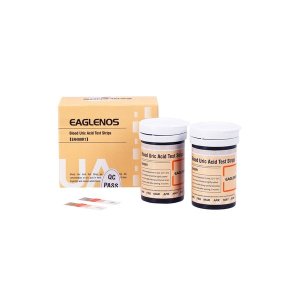 Eaglenos - Uric Acid Blood Test Strips (EN400R1) - 50 Strips, 2 Vials of 25