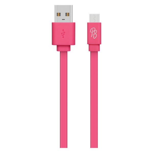 Pro Bass Energize Series USB to Micro USB Cable 1.2m - Pink