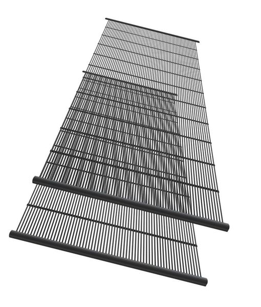 Shower Screen Clear Black 1500W