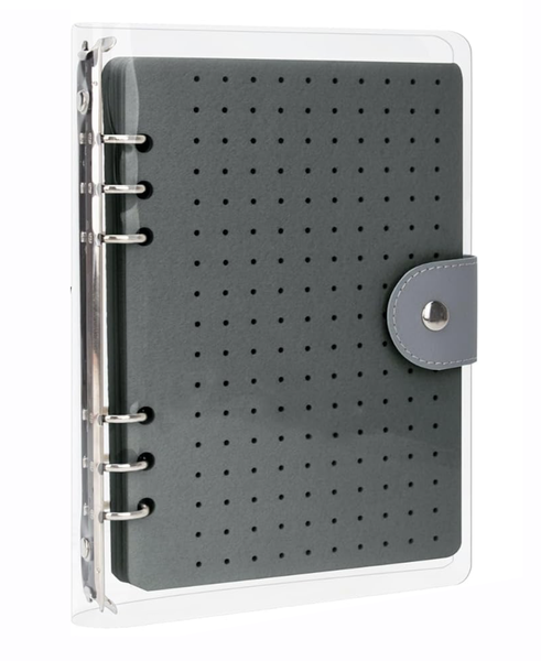Hobby Enamel Pin Display Book, Clear PVC Cover Pins Organizer 24cm