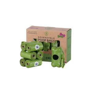 Bark&amp;Bite Biodegradable Dog Poop Bags, Premium, Extra Thick + Dispenser- 240 Bags