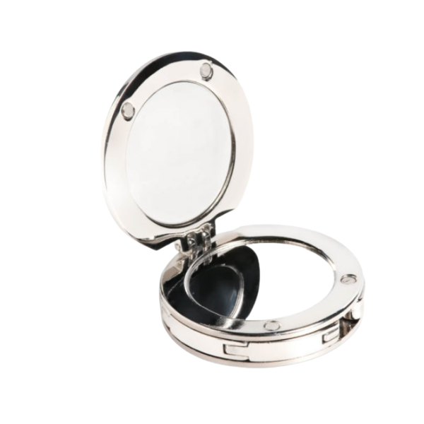 Deity Bag Holder &amp; Mirror - Zinc Alloy Plating - Luggage Accessories
