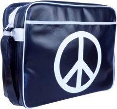 Retro Peace &amp; Love Symbol Messenger Bag