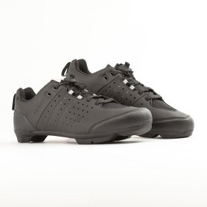 TRIBAN Cycling Lace-Up Shoes SPD GRVL 500 - Black
