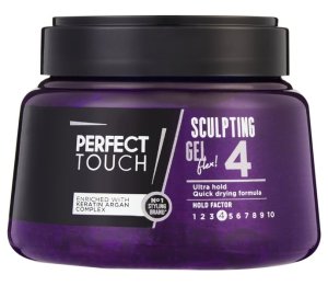 Perfect Touch Sculpting Gel Ultra Hold, Styling Gel with Keratin &amp; Argan