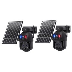 HiMost 6MP 4G 3-lens 15x Hybrid Zoom Solar power Wireless Security Camera
