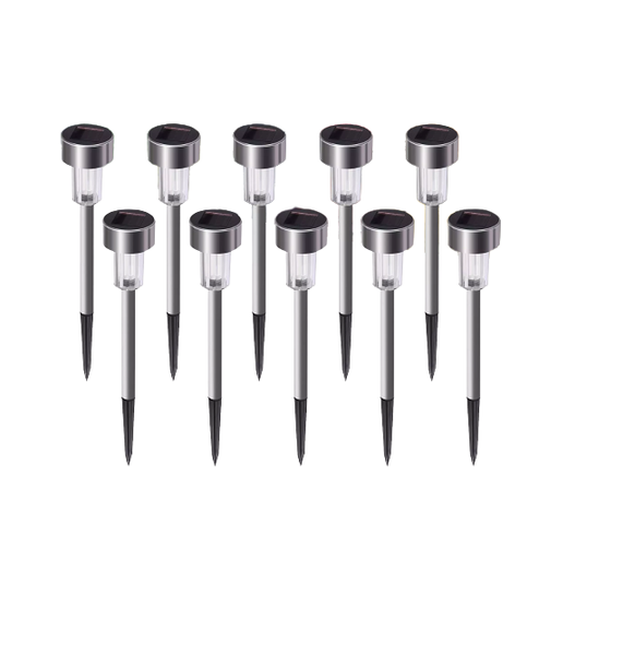10 Pieces Of Waterproof Solar LED Light Garden Lamp Pathway Lights