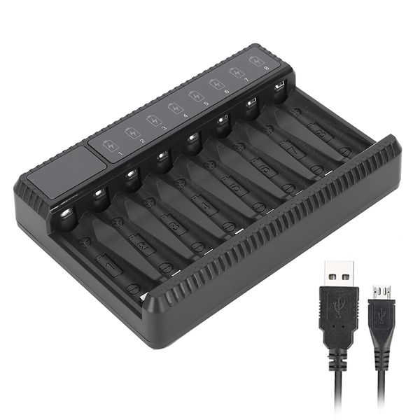 SEIVI 8-Slot AA/AAA USB Charger