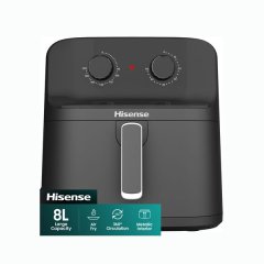 Hisense 8L 1700W Dual Control Air Fryer - Black