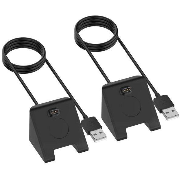 FocusFit Replacement Charger For Garmin Vivoactive3/Fenix 5/Forerunner945 - 2 Pack