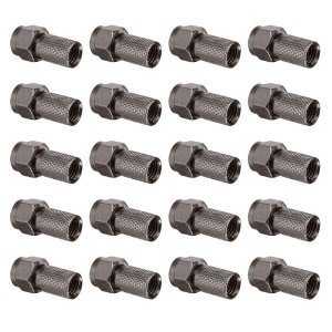 Space TV F Connector Quality F Twist for Satellite, DSTV Approved -20 Pack