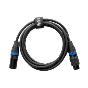 Hybrid XLR Male -XLR Female DMX Cables Waterproof Connectors IP65 1M