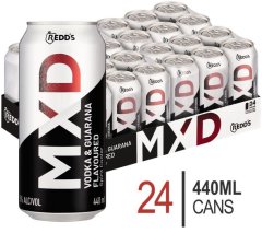 Redd's MXD Vodka Guarana Flavoured Spirit Cooler 24 x 440ml Can