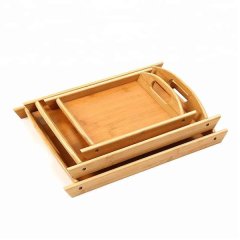 GB 3 Sets of Bamboo Trays