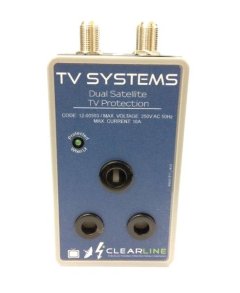 Clearline Power Dual Satellite Lightning &amp; Surge Protector