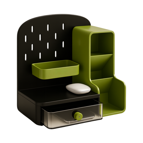 Desktop Pegboard - Tabletop Storage Organizer with Accessories