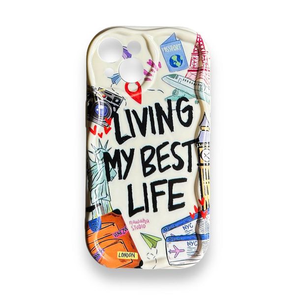 Living My Best Life Silicone Protective Cover For iPhone 15