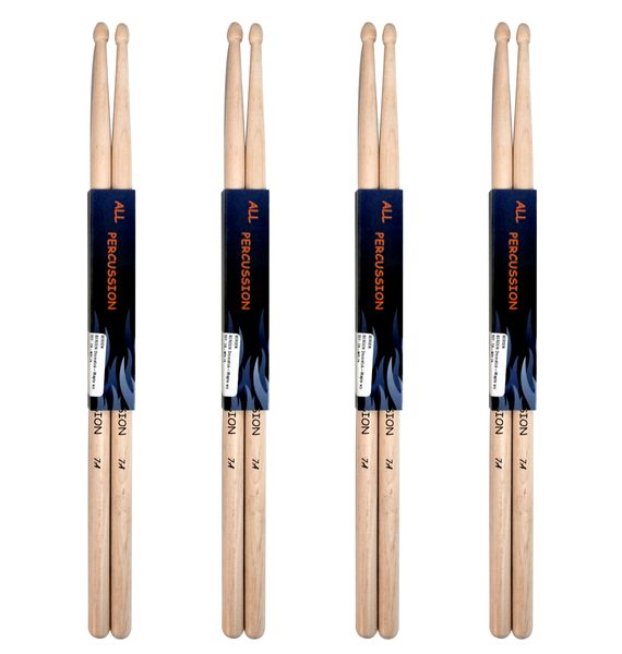 Bergen All Percussion D8-RBW7A - 7A Oak Drumsticks - Pack of 4