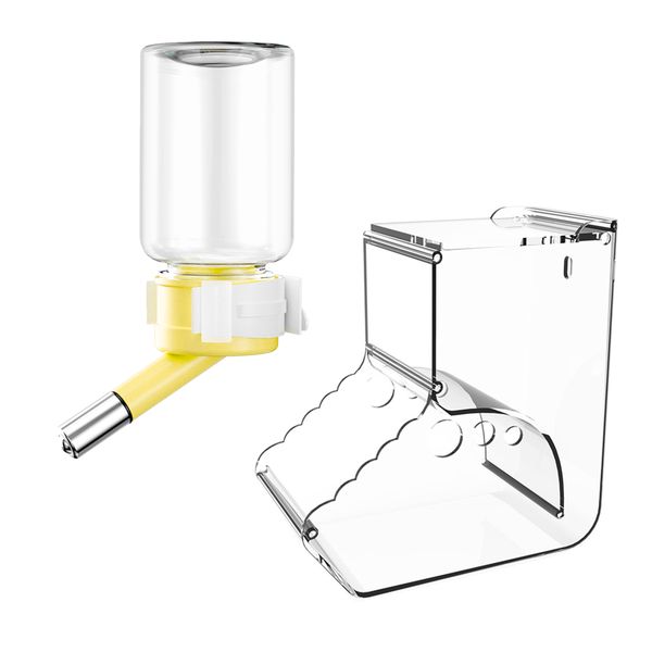 Hamster Feeding Set With Water Drinker And Feeder