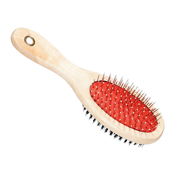 Pet Hair Double Sided Wooden Pet Brush