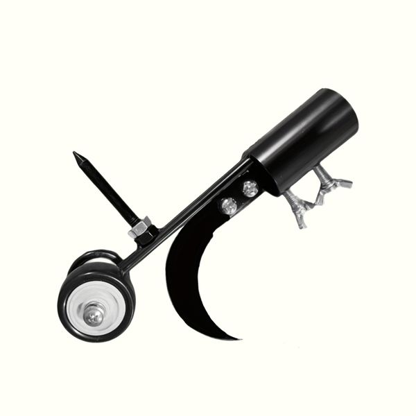 Adjustable Weeding Cleaning Tool Robust Metal Herbicide Roller - Black