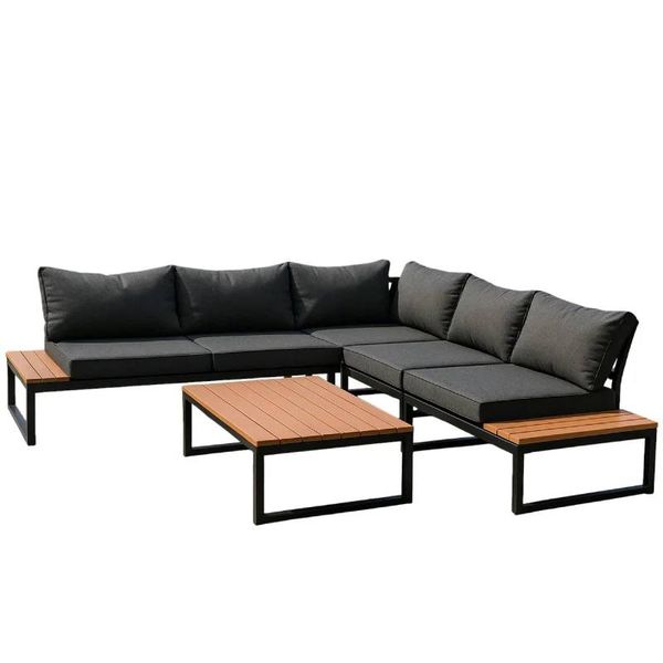 Shayd - 4 Piece Idris Indoor/Outdoor Corner Sofa Set