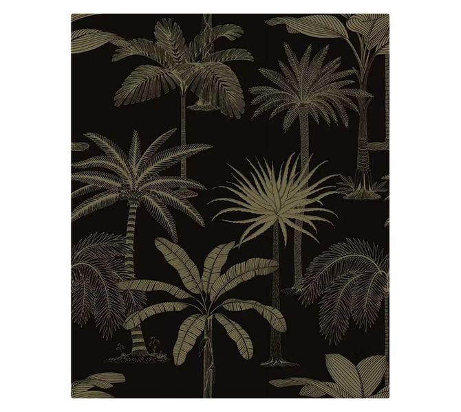Tropical Black Wallpaper Black 10 m x 530 mm