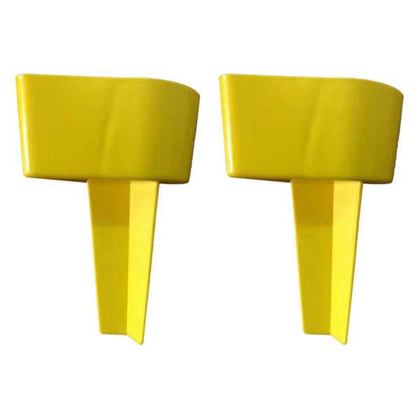 Reusable Beach Drink Holders Stable Beach Sand Coasters Yellow
