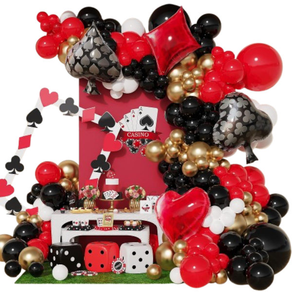 Royal Flush Casino Royale Balloon Garland Kit