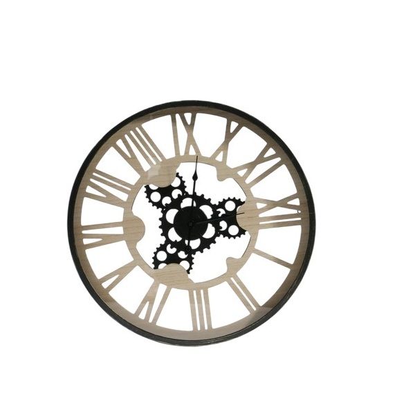Cog Cut Out Clock 60cm