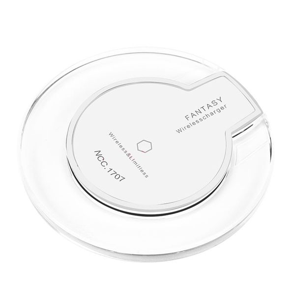 Wireless Qi Charger for Mobile Cell Phones - White