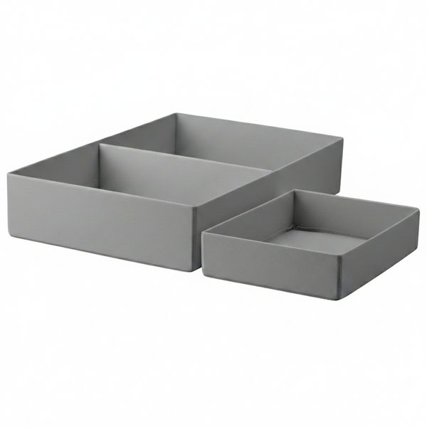 2-Piece Premium Fabric Drawer &amp; Shelf Organizer Set