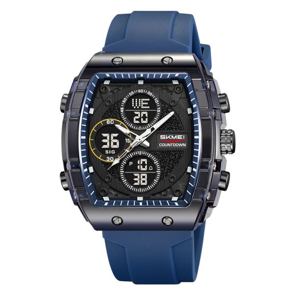 Watches for Men Waterproof Sport Digital Analog Dual Time Display Stopwatch