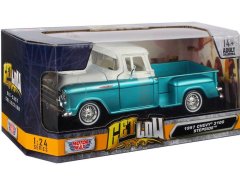 Chevy 3100 Stepside Get Low Pearl Green 1957 Scale 1:24